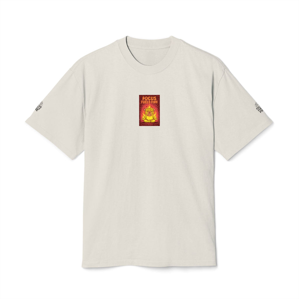 Fire Focus Fuels Fire Tarot Card Graphic Tee  Small Center Chest Flame Illustration