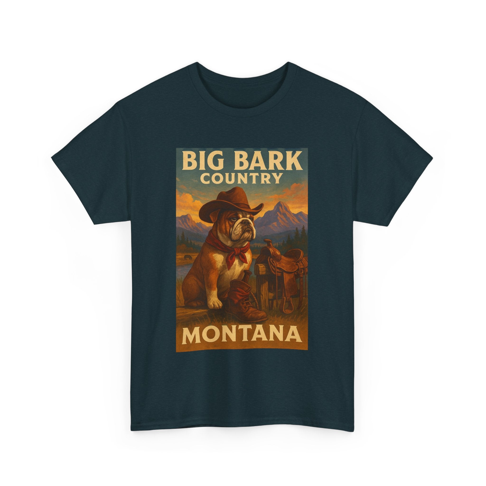 Vintage Big Bark Montana Country Tee Unisex Heavy Cotton T-Shirt
