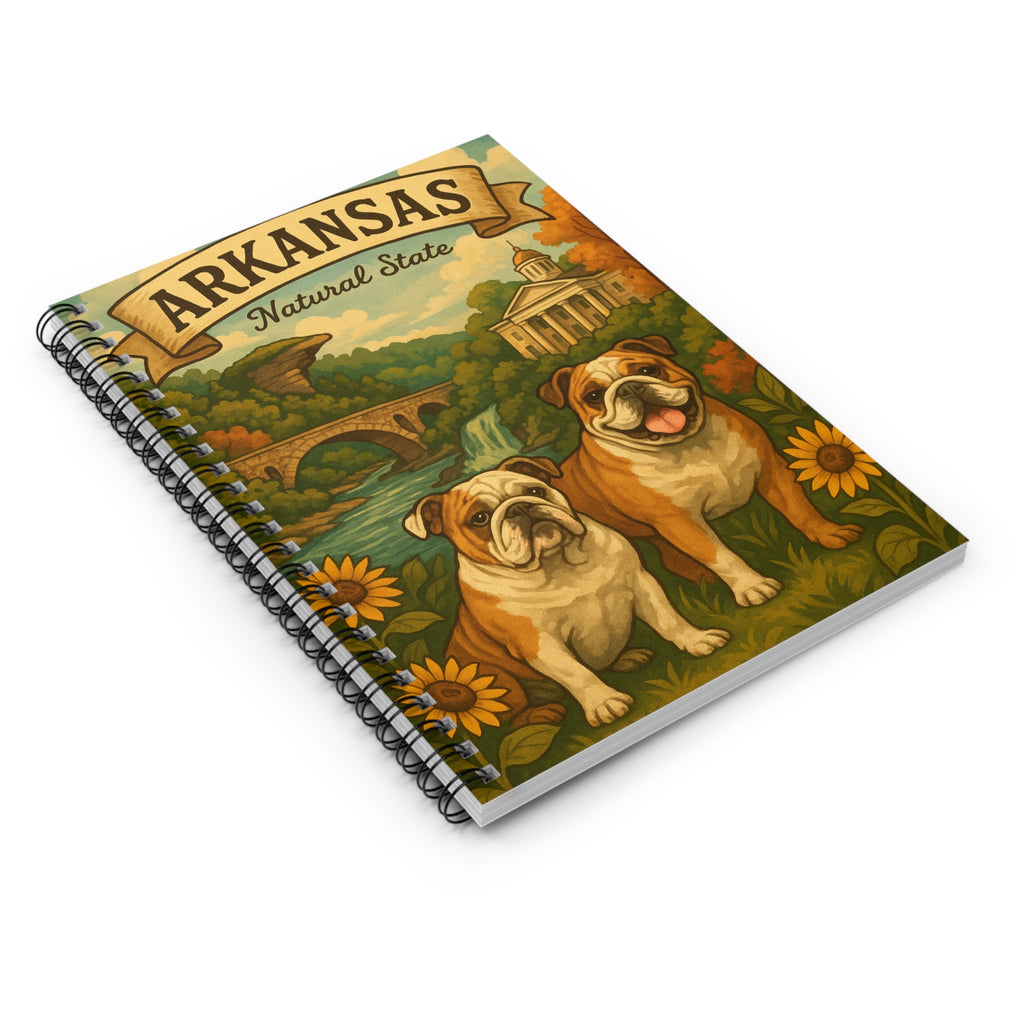 Arkansas Bulldog Spiral Notebook - Cute Dog Design, Journal for Dog Lovers, Gifts for Pet Owners, Nature Lover's Diary, Back to School [...]