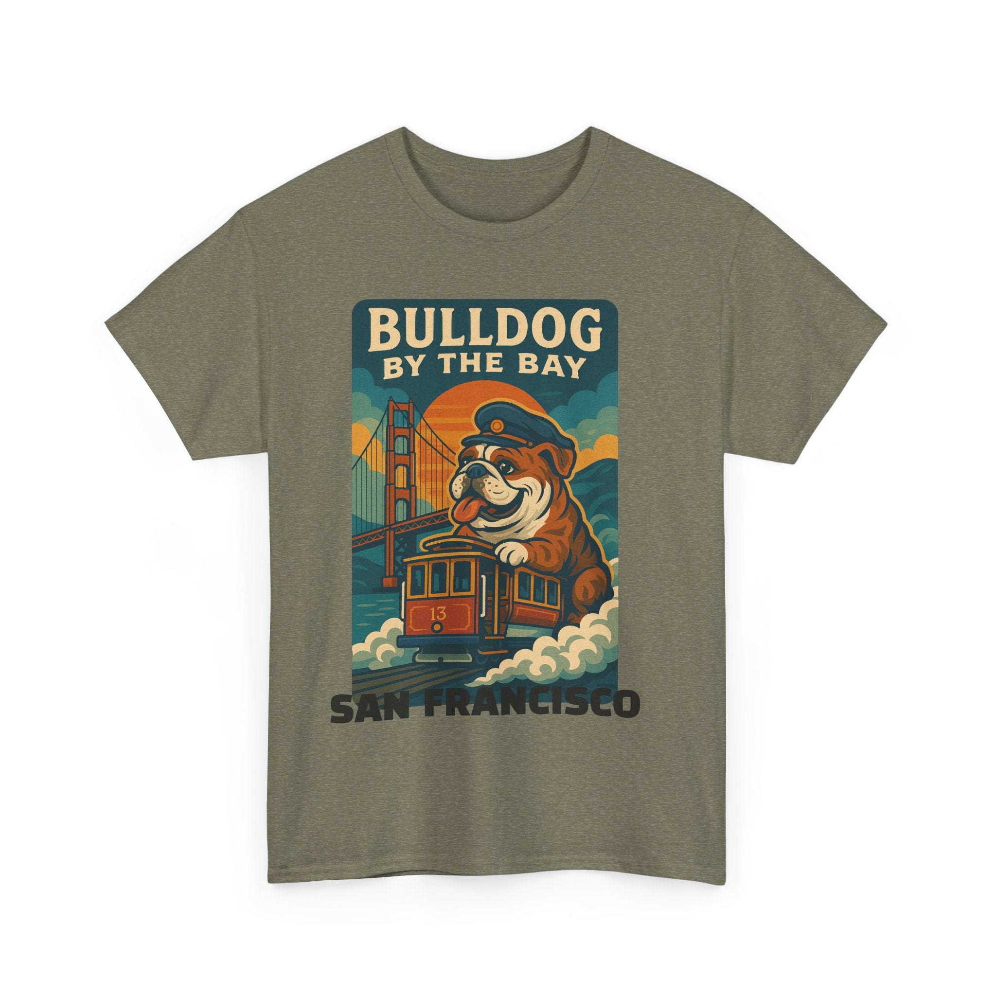 Vintage San Francisco Bulldog Tee - Unisex Heavy Cotton T-Shirt