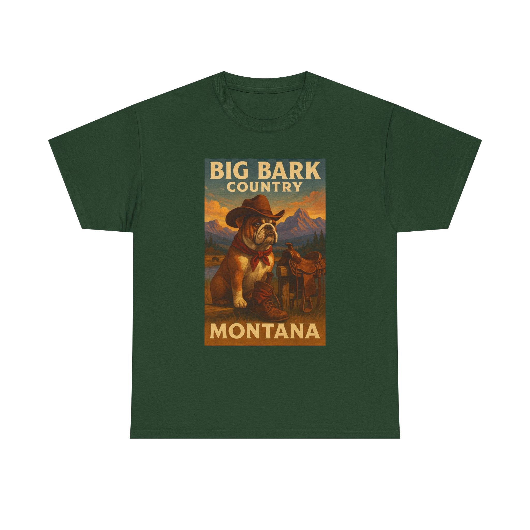 Vintage Big Bark Montana Country Tee Unisex Heavy Cotton T-Shirt
