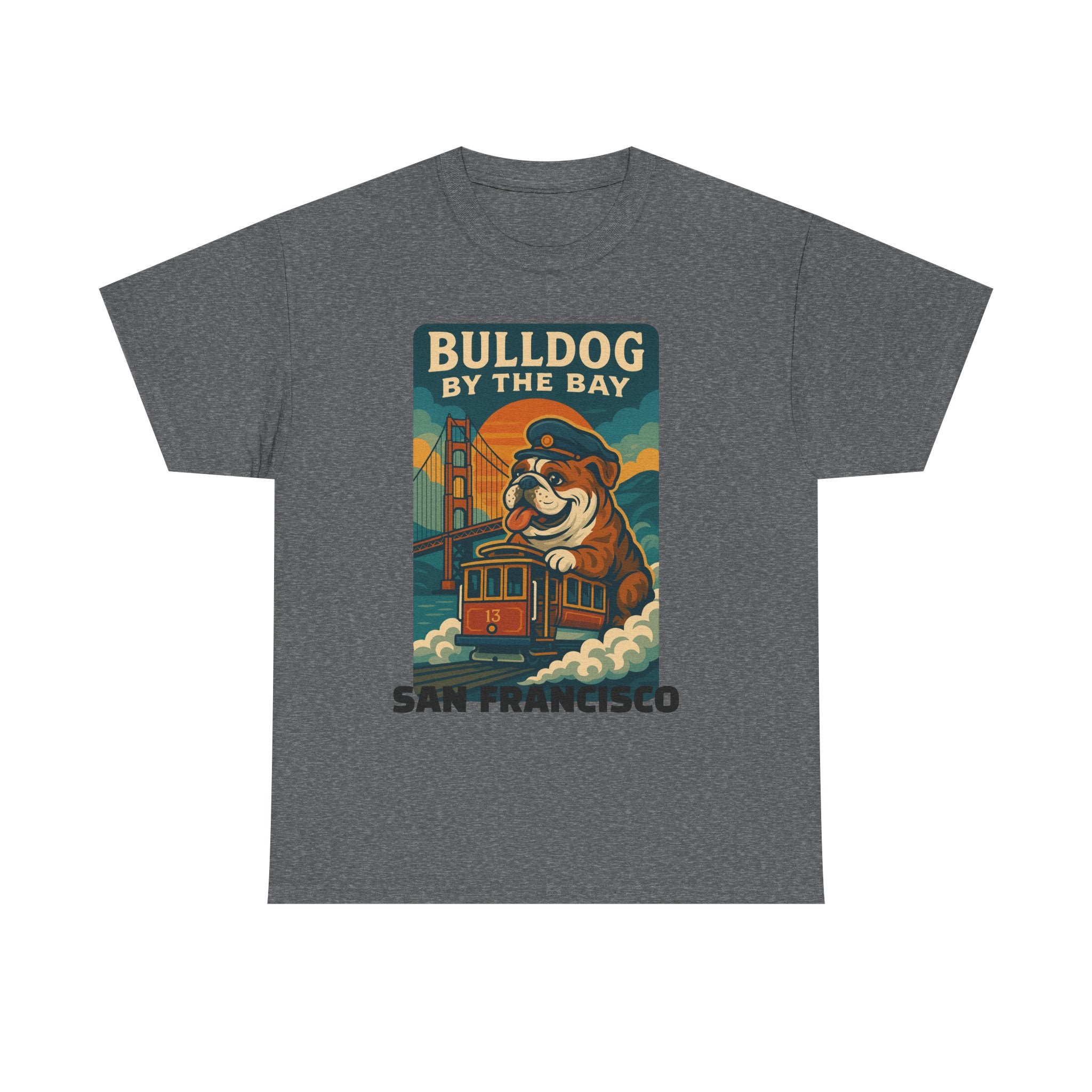 Vintage San Francisco Bulldog Tee - Unisex Heavy Cotton T-Shirt