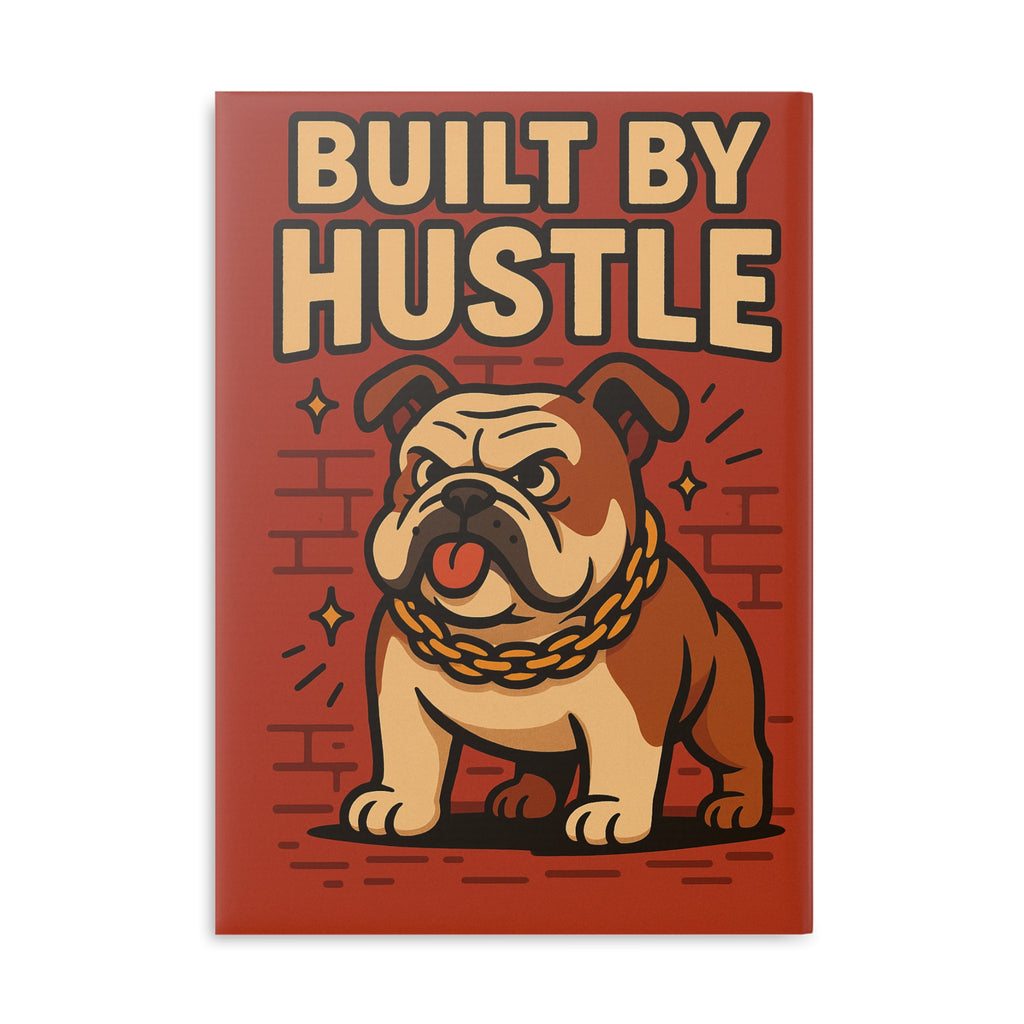 Bulldog Hustle Notebook - Motivational Journal, Gift for Entrepreneurs, Doodle Pad, School Supplies, Unique Stationery