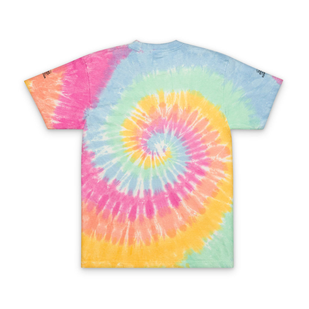 Tie-Dye Spiral T-Shirt Turn Effort Into Elevation Oversized Rainbow Embroidered Tee