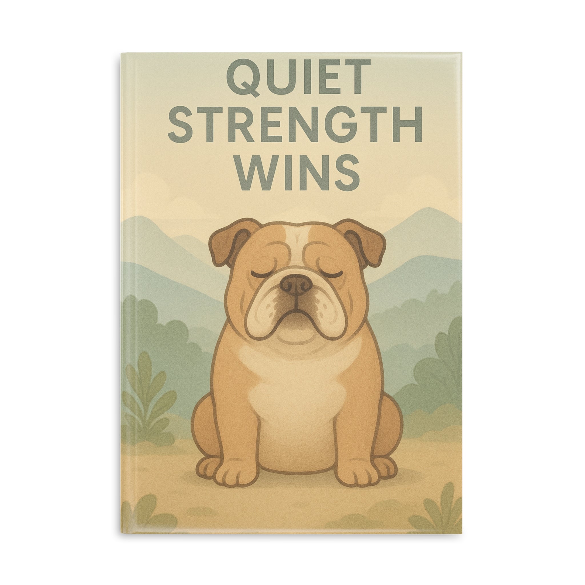 Inspirational Hardcover Notebook, Motivational Journal, Puppy Dog Themed Journal, Gift for Students, Cute Writing Notebook