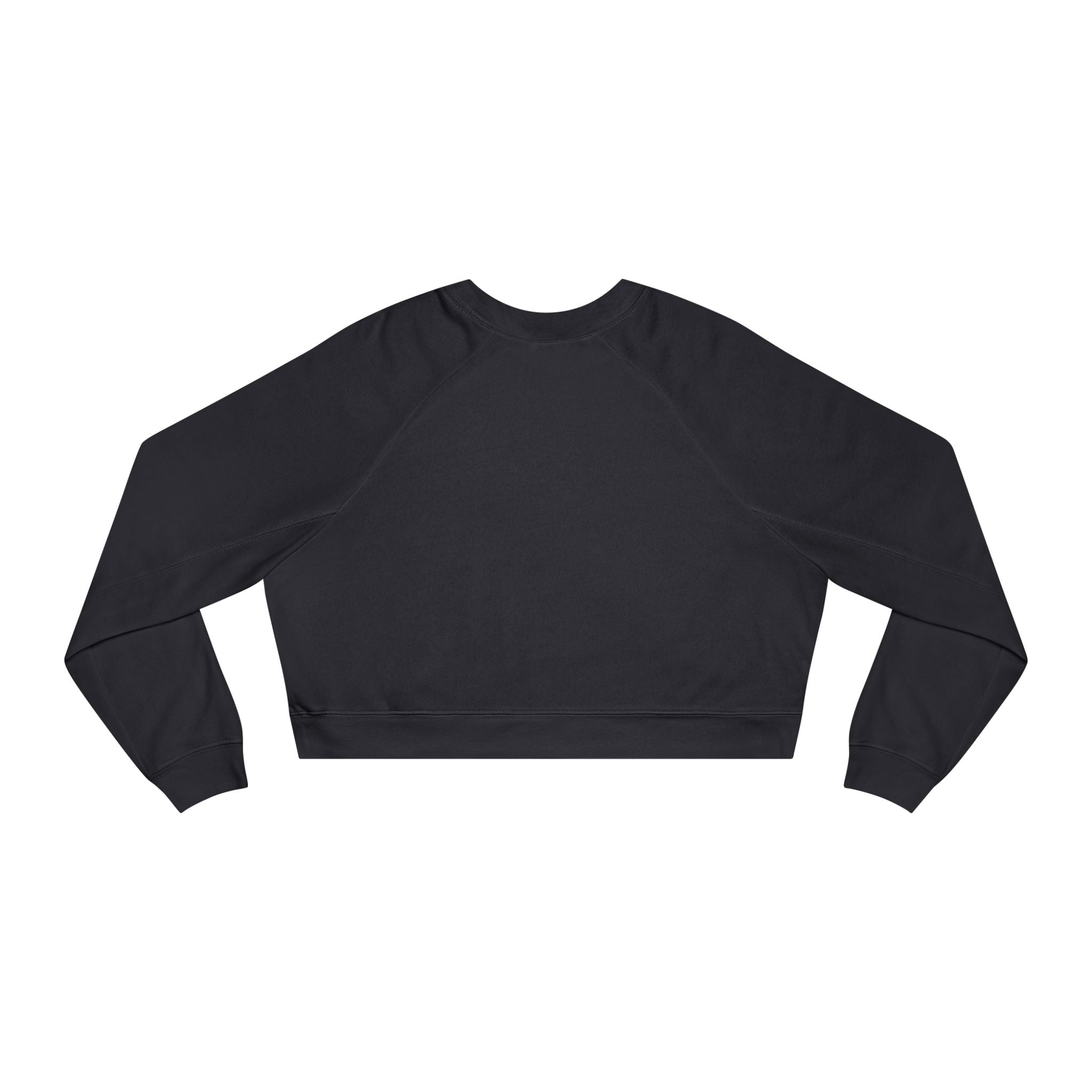 Lemon Eyes smiley Pullover | cropped fleece black