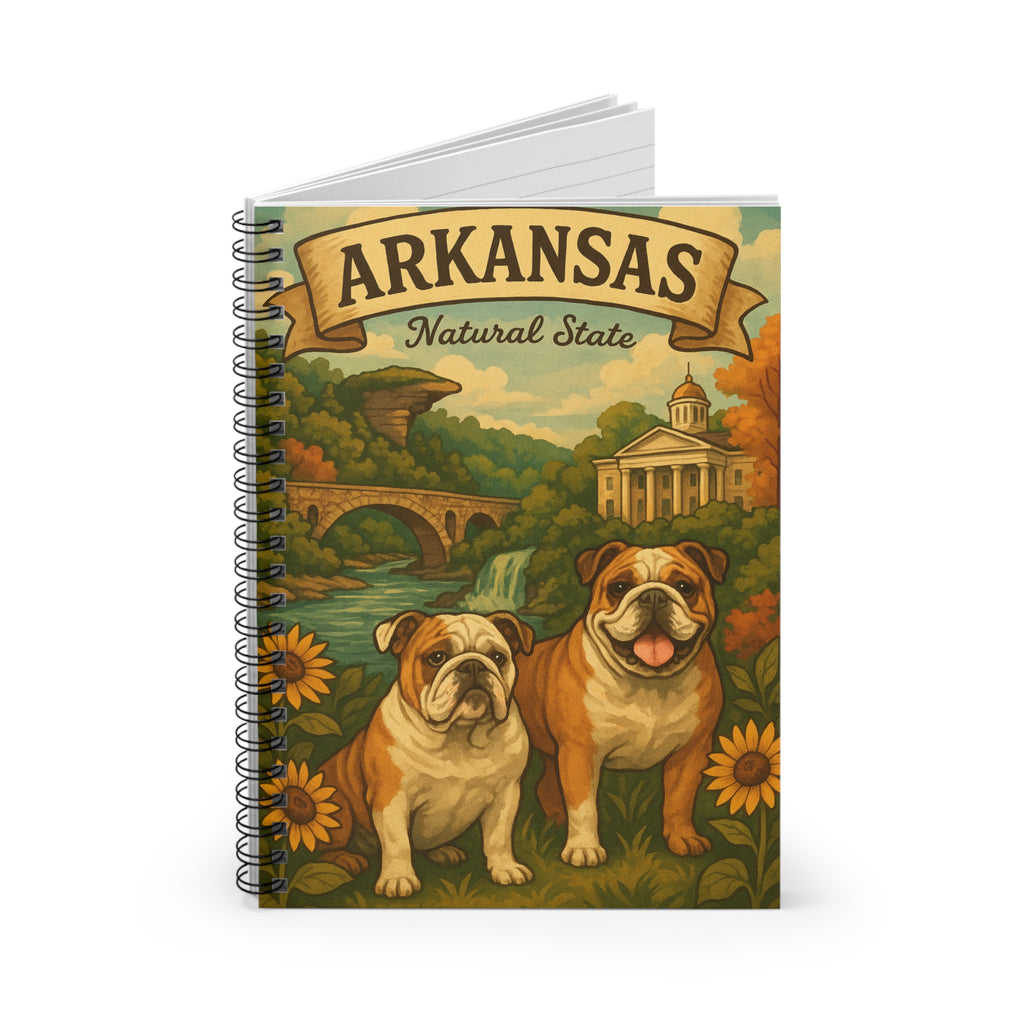 Arkansas Bulldog Spiral Notebook - Cute Dog Design, Journal for Dog Lovers, Gifts for Pet Owners, Nature Lover's Diary, Back to School [...]