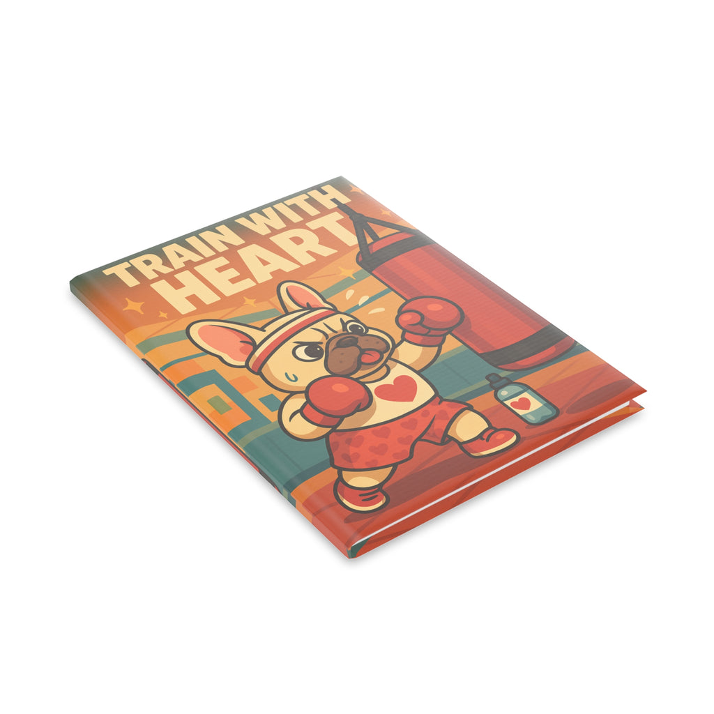 Cute Dog Themed Hardcover Notebook, Ideal for Runners, Gift for Pet Lovers, Journal for Celebrations, Running Log, Motivational Notebook