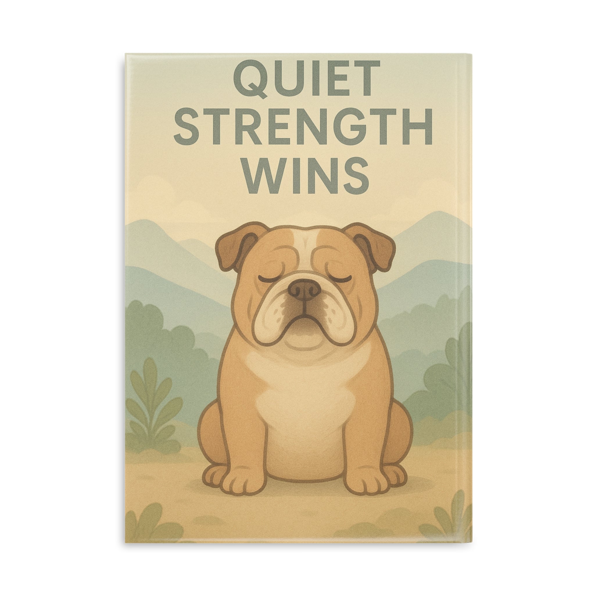 Inspirational Hardcover Notebook, Motivational Journal, Puppy Dog Themed Journal, Gift for Students, Cute Writing Notebook