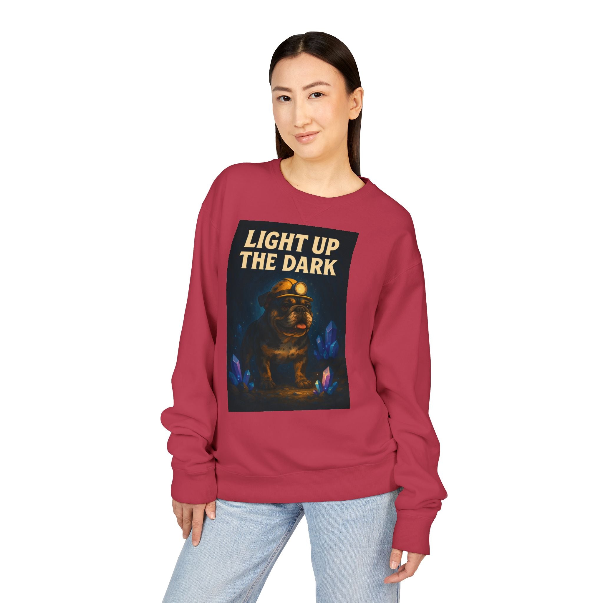 English Bulldog Cozy Graphic Sweatshirt, Inspirational Message, Unisex Sweatshirt, Dog Lover Gift, ComfortWash Crewneck, Cozy Bulldog Jumper