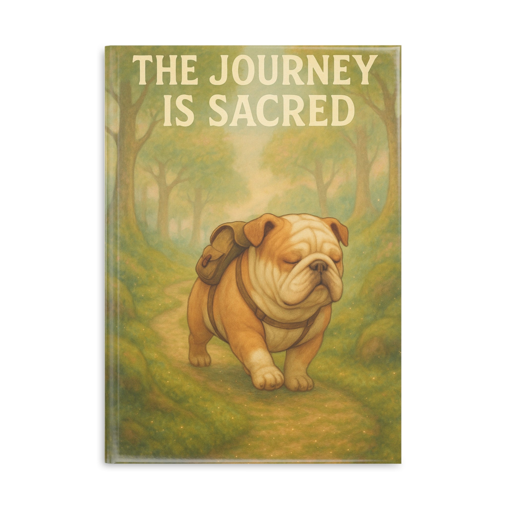 Sacred Journey Hardcover Notebook, Dog Lover Journal, Inspirational Writing Notebook, Gift for Pet Owners, Nature Sketchbook