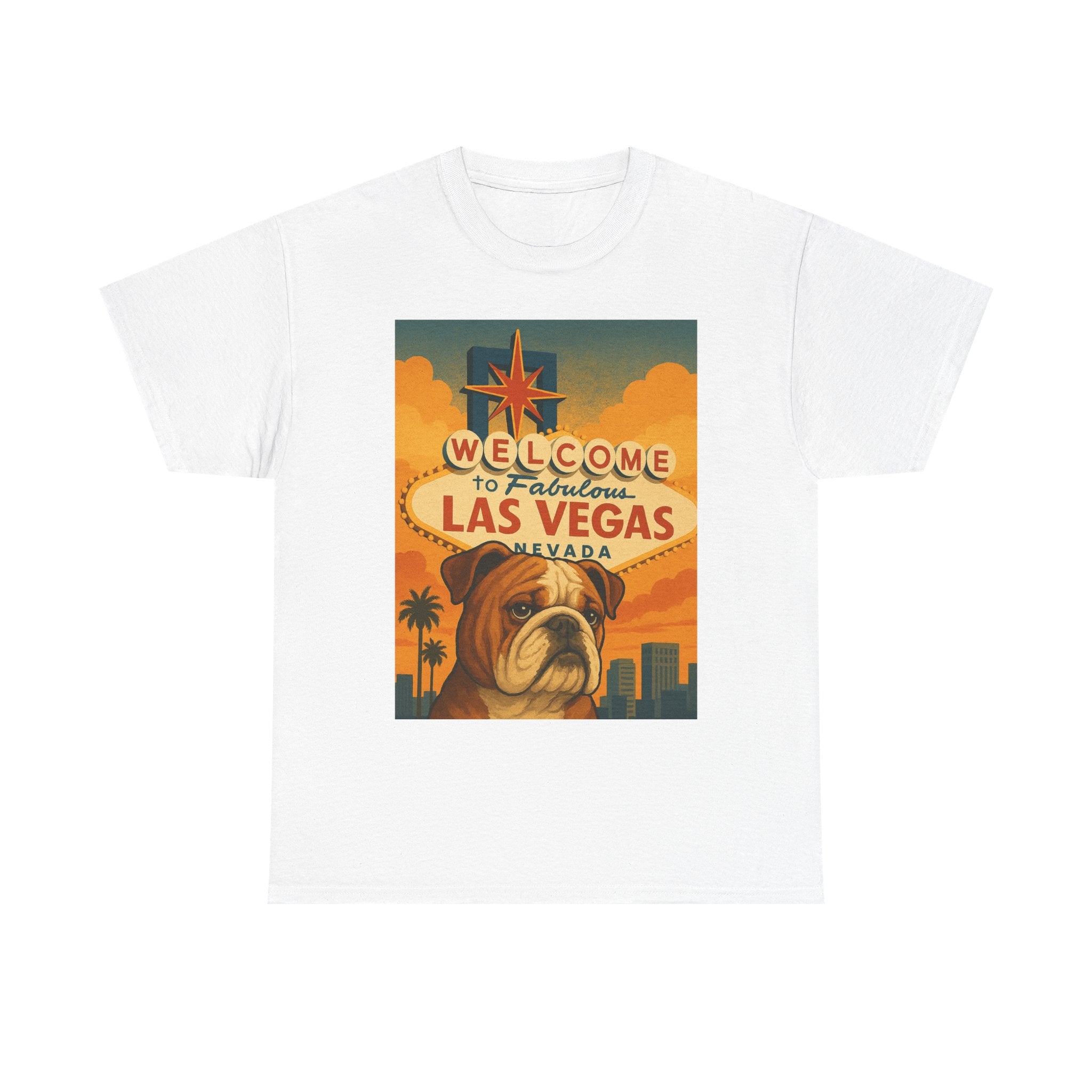Vintage Las Vegas Bulldog Unisex Heavy Cotton Tee