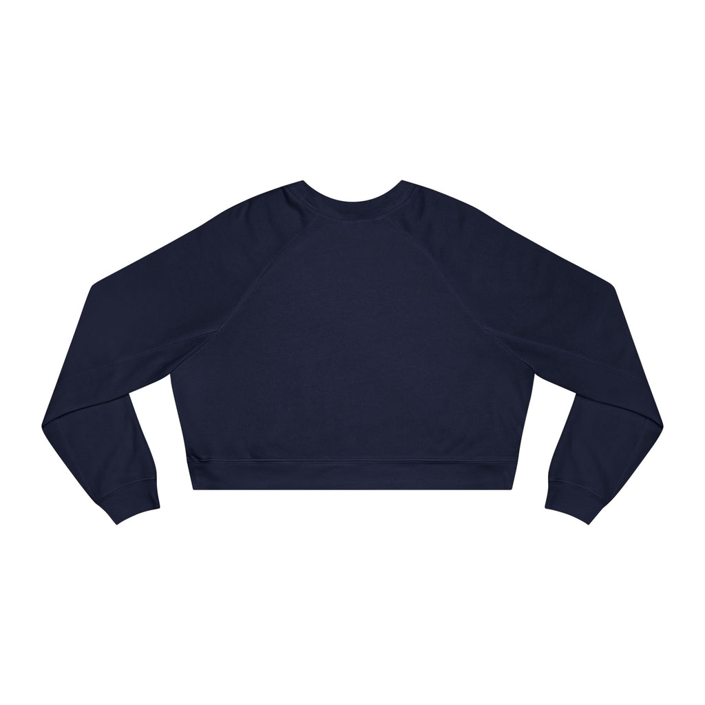 Lemon Eyes smiley Pullover | cropped fleece black