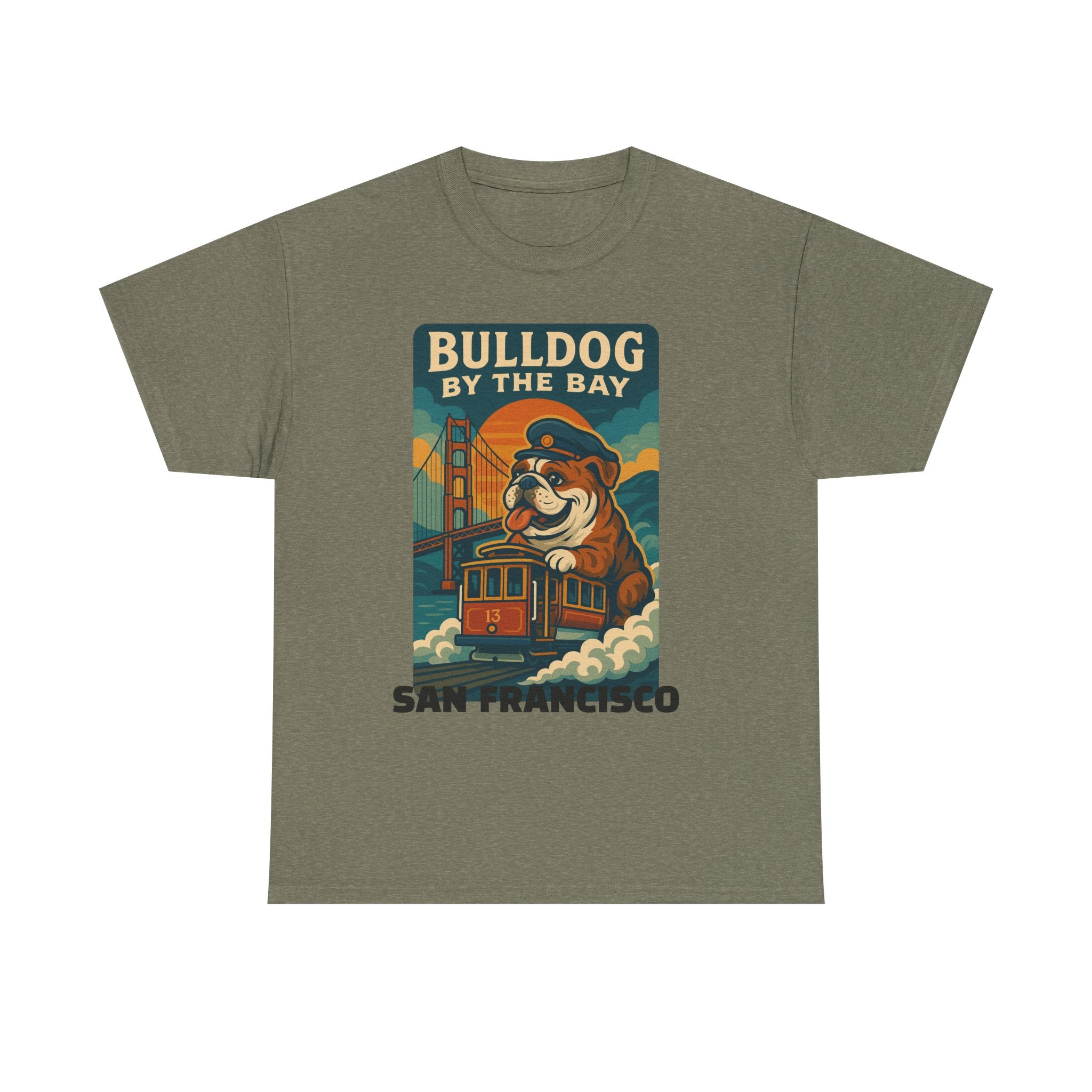 Vintage San Francisco Bulldog Tee - Unisex Heavy Cotton T-Shirt