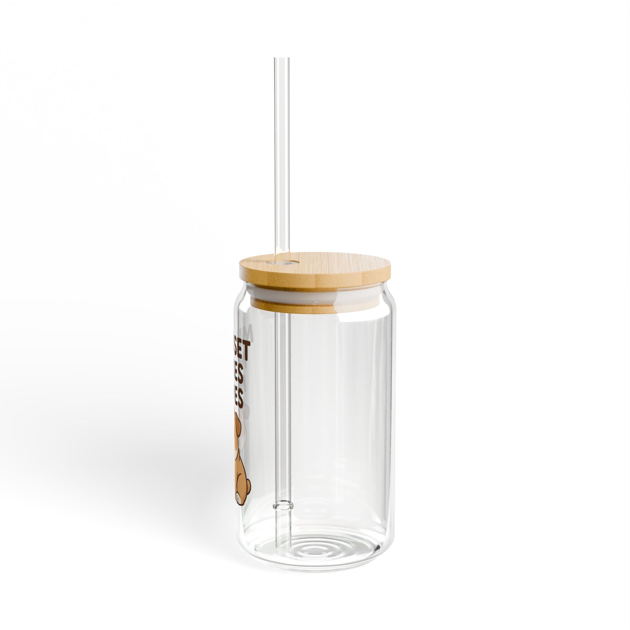 Mindset Makes Moves Sipper Glass – 16oz Motivational Bulldog Tumbler with Straw