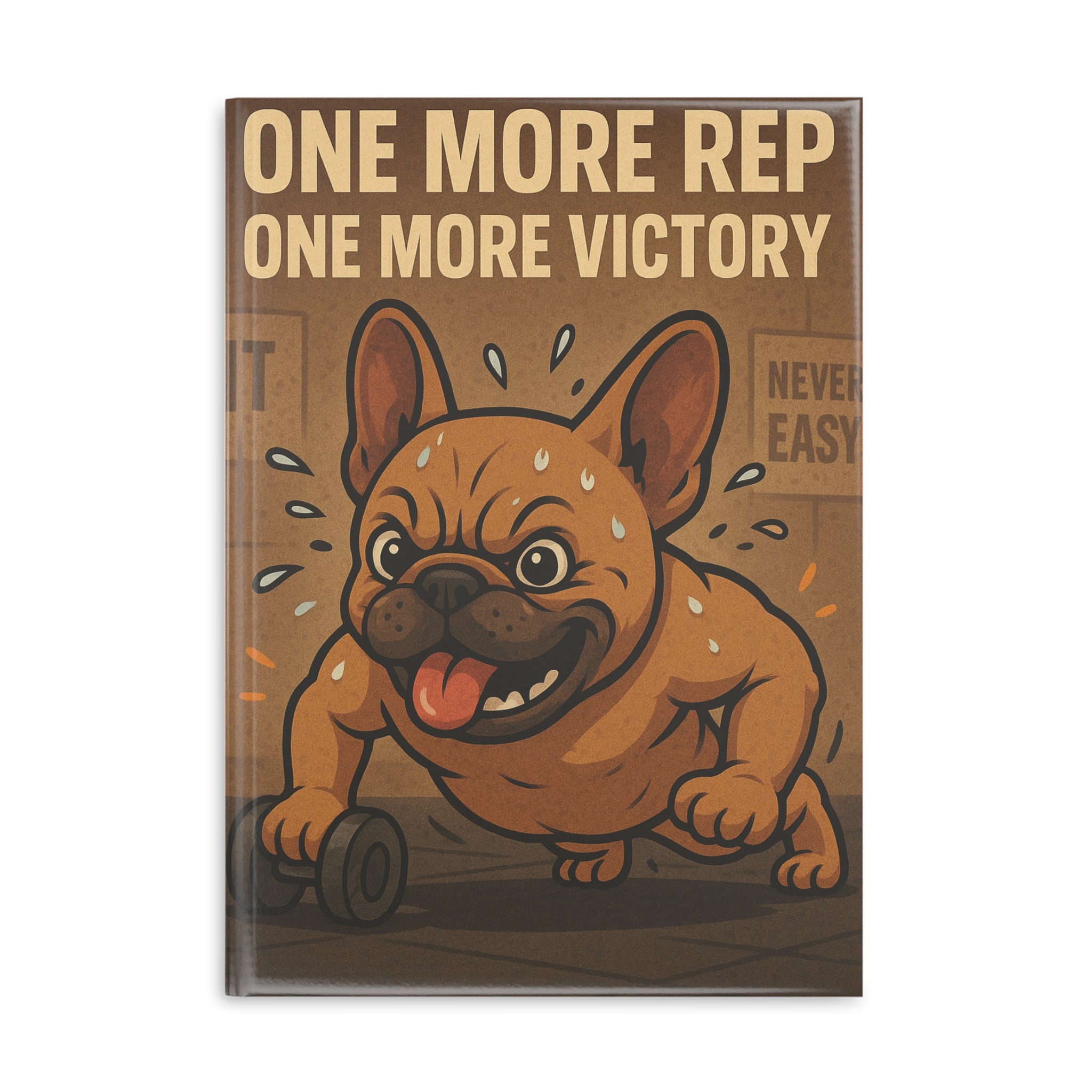 Motivational Dog-Themed Notebook for Fitness Lovers, Workout Journal, Exercise Log, Gift for Dog Owners, Gym Enthusiasts