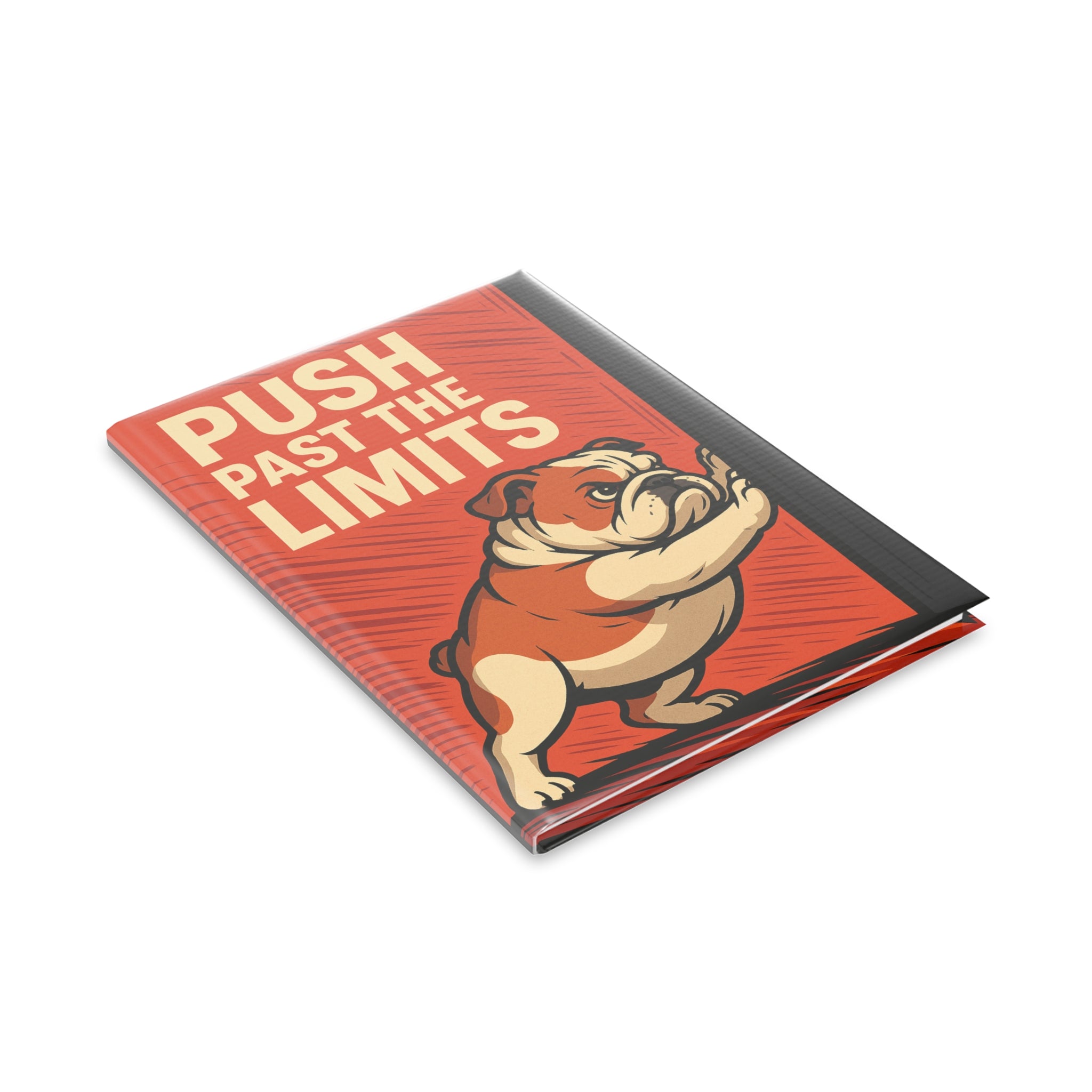 Motivational Hardcover Notebook, Puppy Design Journal, Gift for Students, Writers, Creative Minds, Unique Stationery