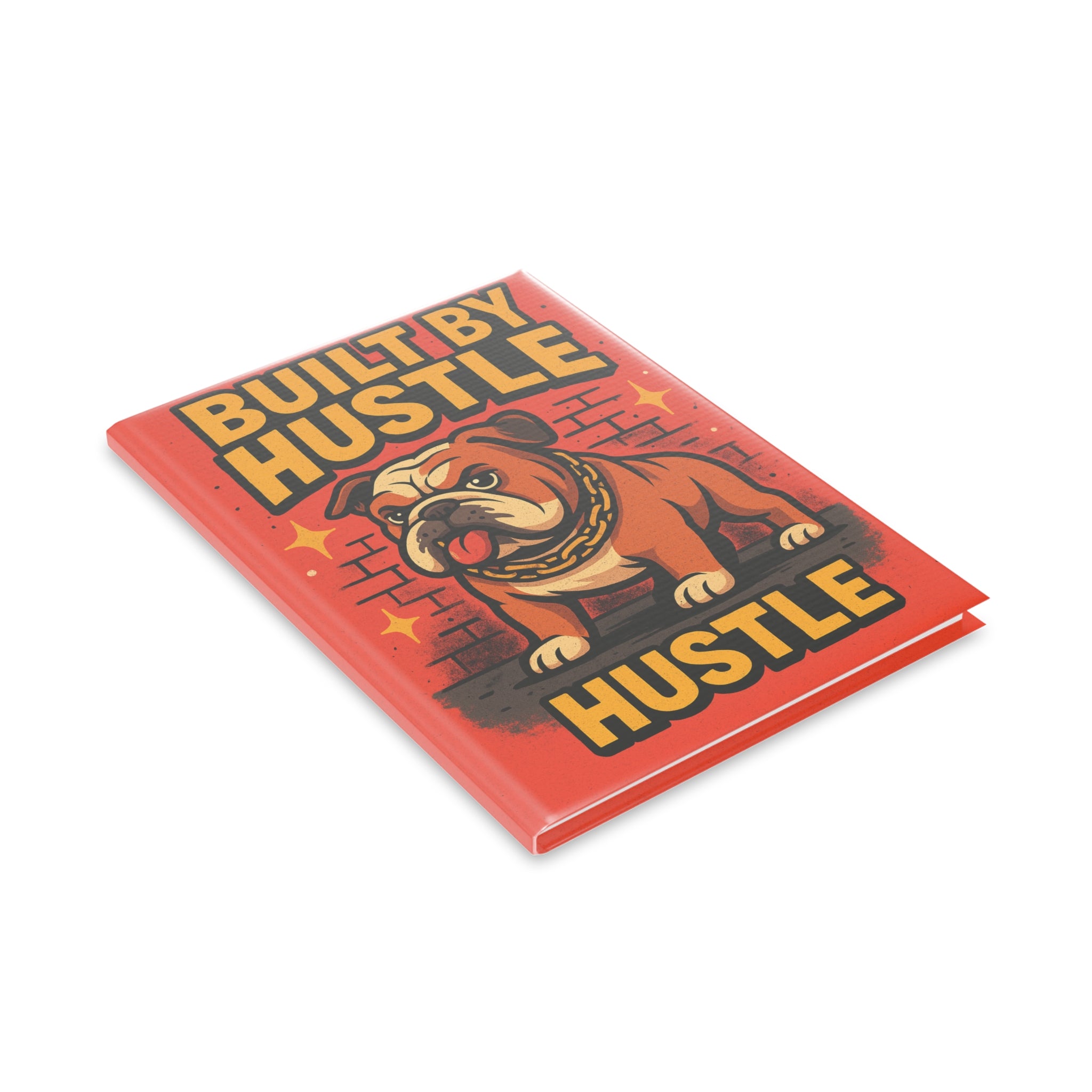 Motivational Hardcover Notebook, Creative Journal, Hustle Themed Stationery, Gift for Entrepreneurs, Diary with Puffy Covers