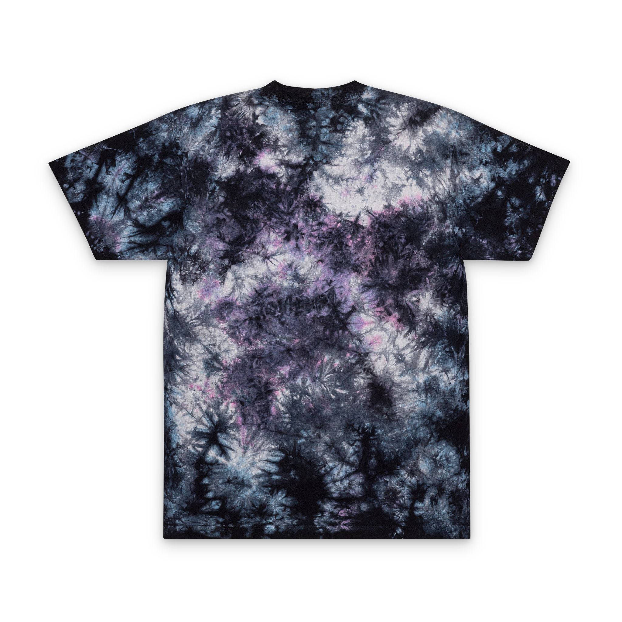 Oversized Tie-Dye Spiral "Be The Work Ethic" T-Shirt Rainbow Embroidered Retro Tee