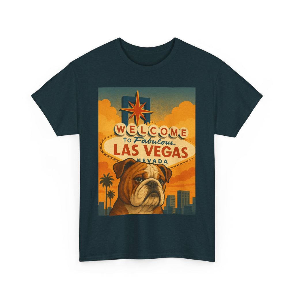 Vintage Las Vegas Bulldog Unisex Heavy Cotton Tee