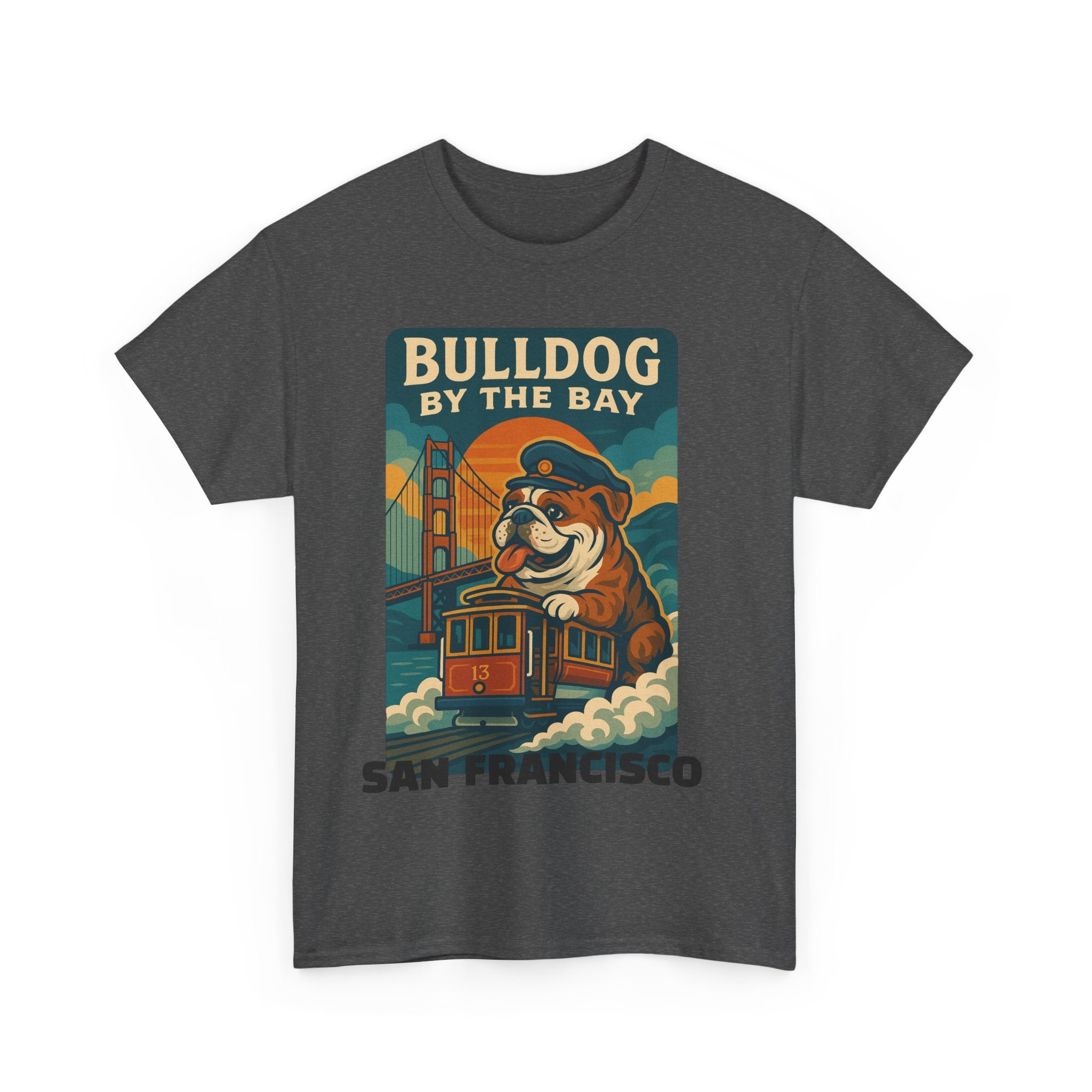 Vintage San Francisco Bulldog Tee - Unisex Heavy Cotton T-Shirt