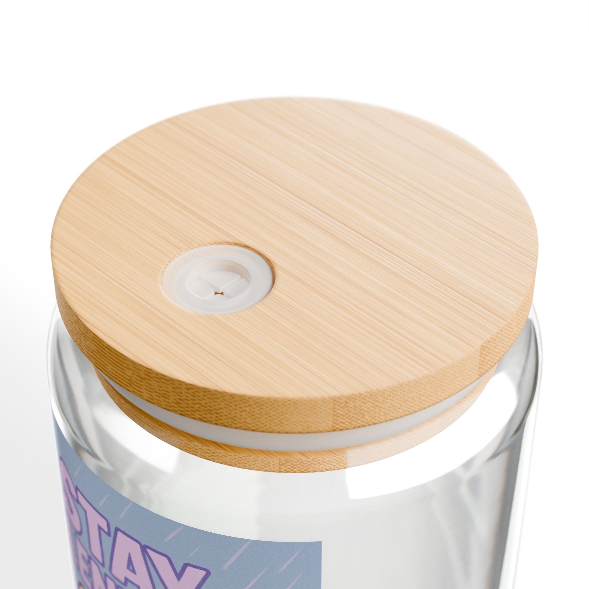 Sipper Glass 'Stay Relentless' Cute French Bulldog Motivational Tumbler (16 oz)