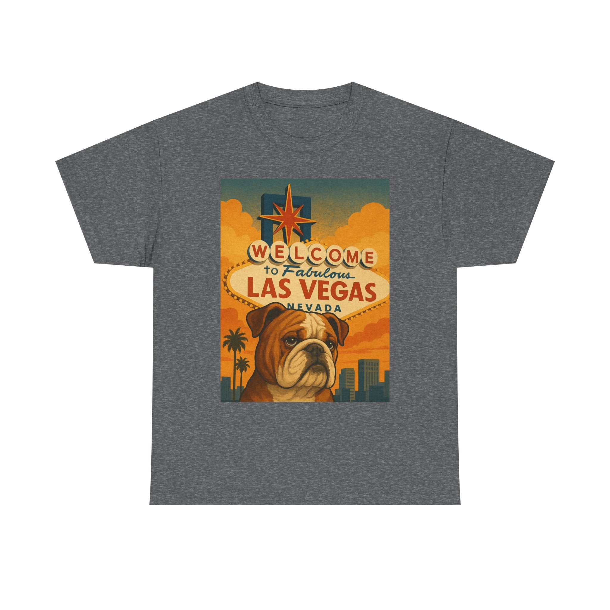 Vintage Las Vegas Bulldog Unisex Heavy Cotton Tee