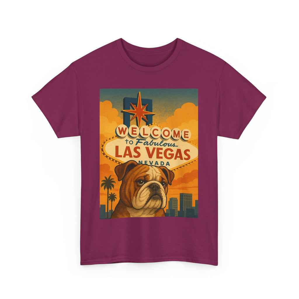 Vintage Las Vegas Bulldog Unisex Heavy Cotton Tee