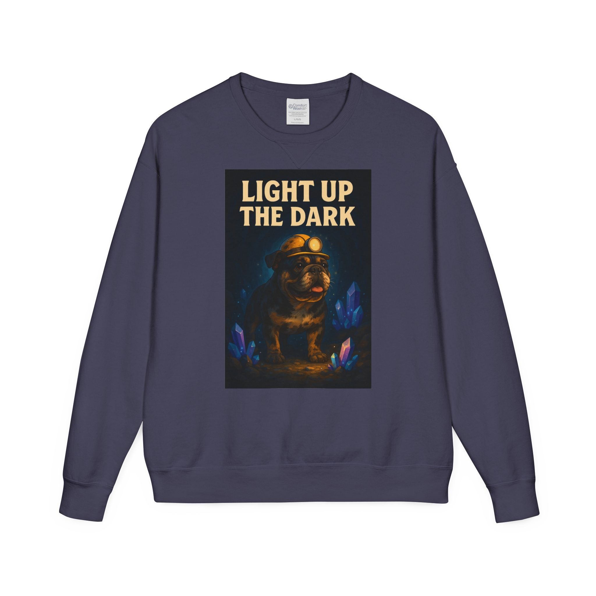 English Bulldog Cozy Graphic Sweatshirt, Inspirational Message, Unisex Sweatshirt, Dog Lover Gift, ComfortWash Crewneck, Cozy Bulldog Jumper