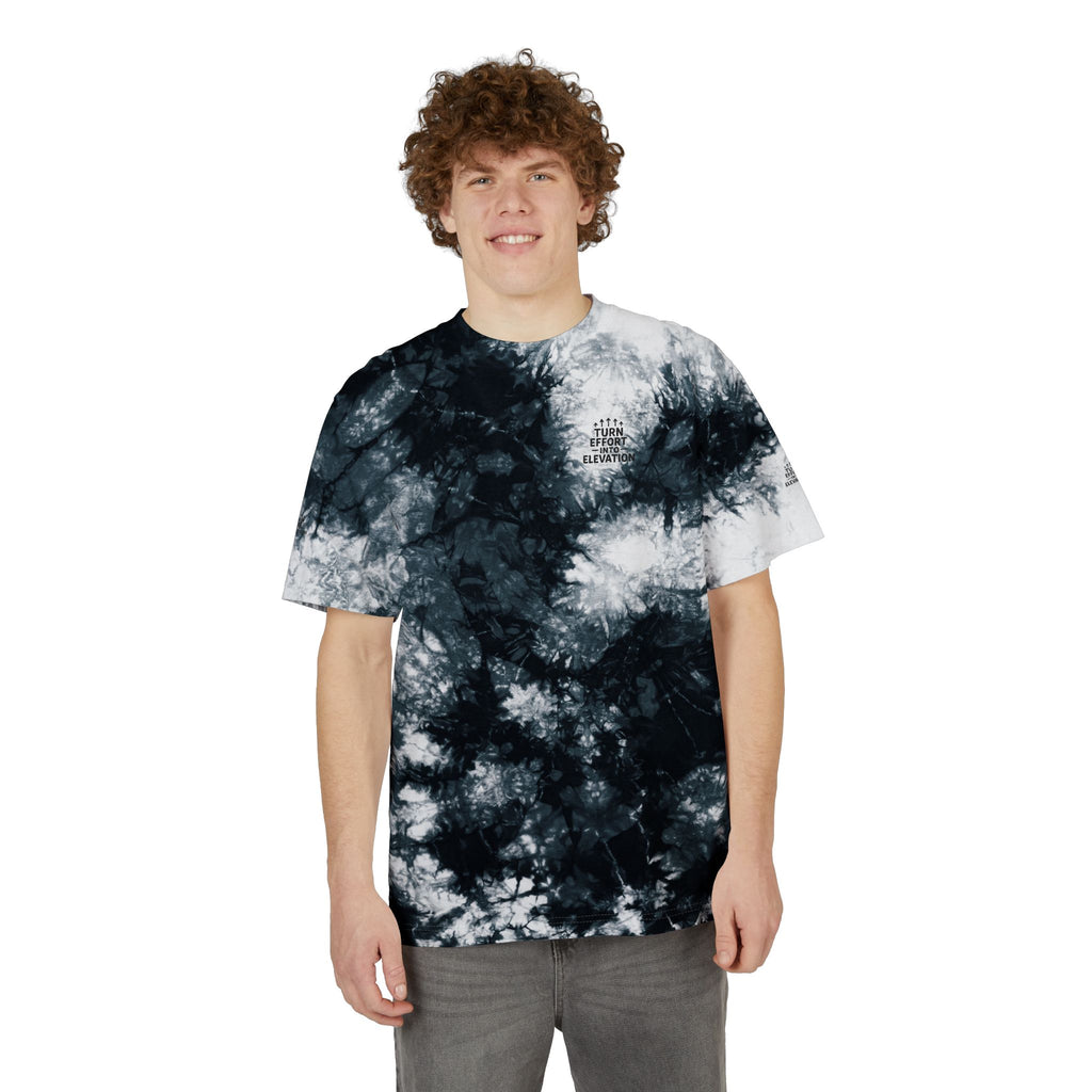 Tie-Dye Spiral T-Shirt Turn Effort Into Elevation Oversized Rainbow Embroidered Tee