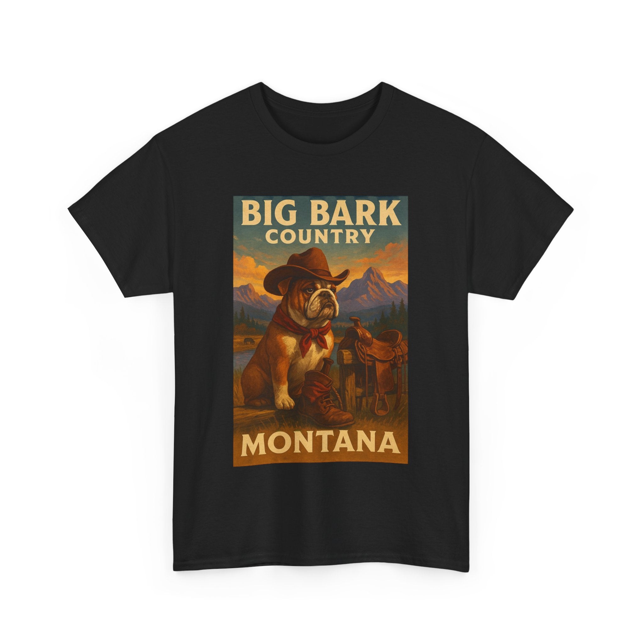 Vintage Big Bark Montana Country Tee Unisex Heavy Cotton T-Shirt