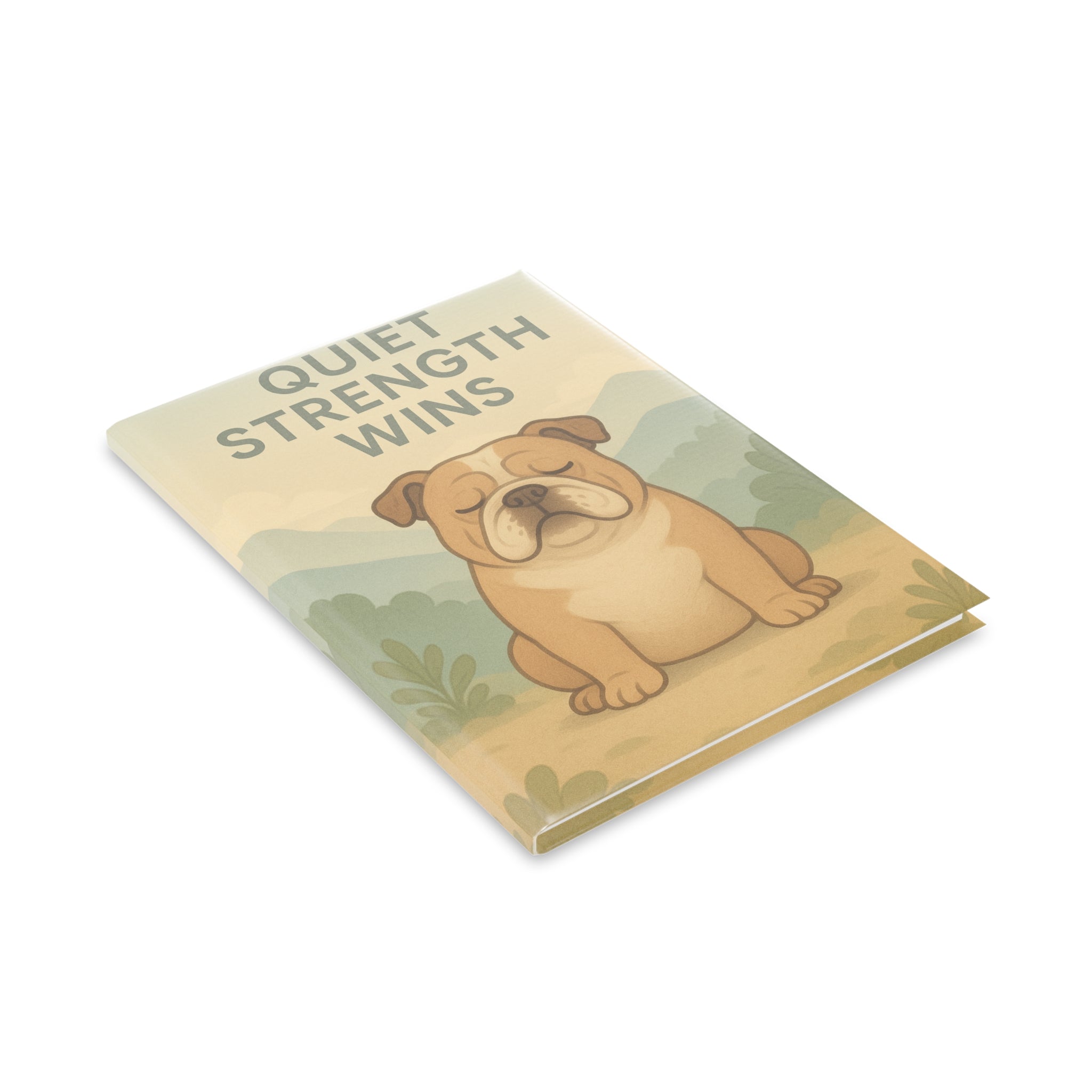 Inspirational Hardcover Notebook, Motivational Journal, Puppy Dog Themed Journal, Gift for Students, Cute Writing Notebook