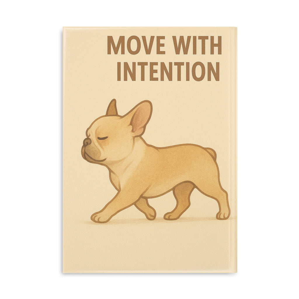 Inspirational Hardcover Notebook, Dog Lovers Journal, Motivational Gift, Cute Puppy Notepad, Wellness Planner, School Supplies
