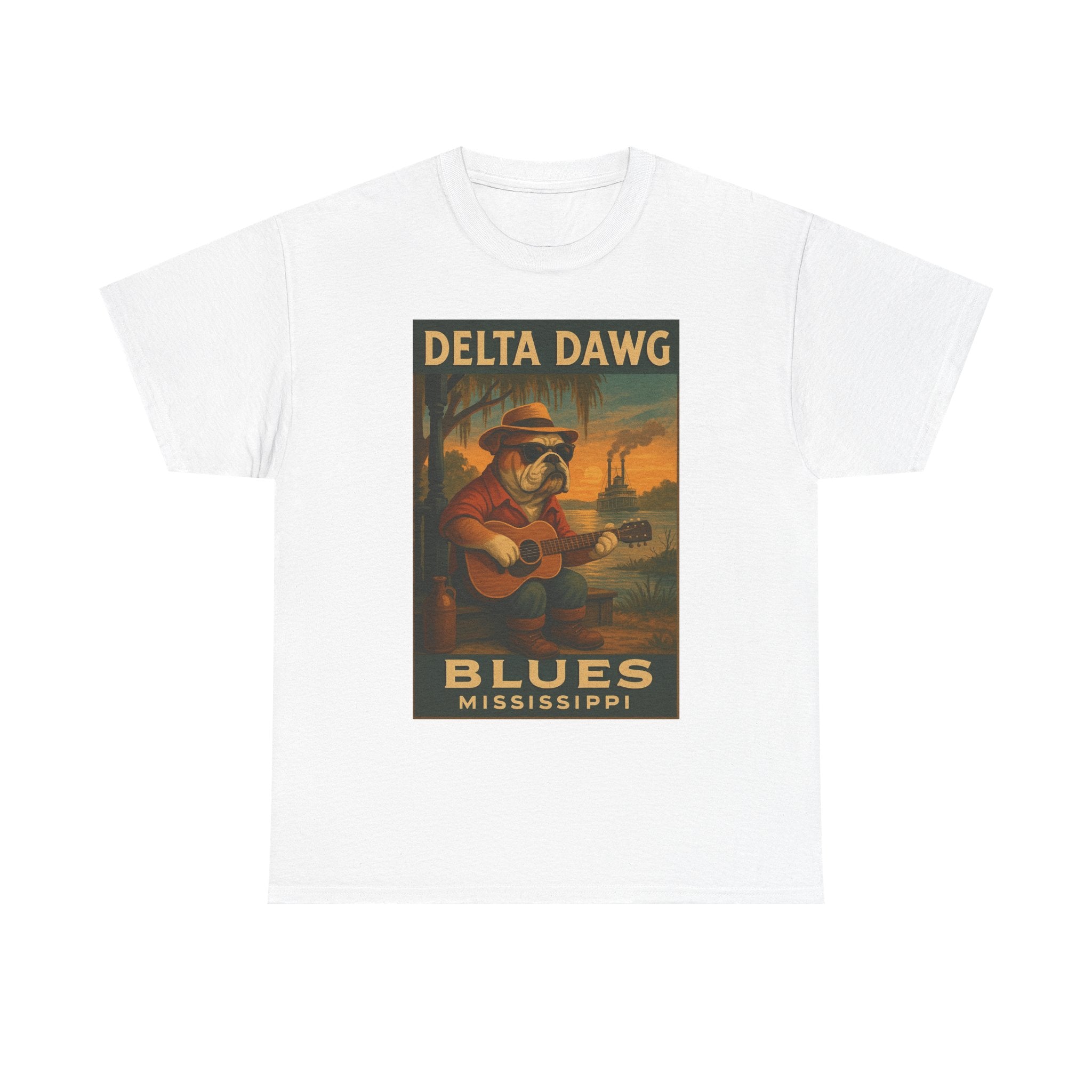 Mississippi Delta Dawg Blues Unisex Heavy Cotton Tee