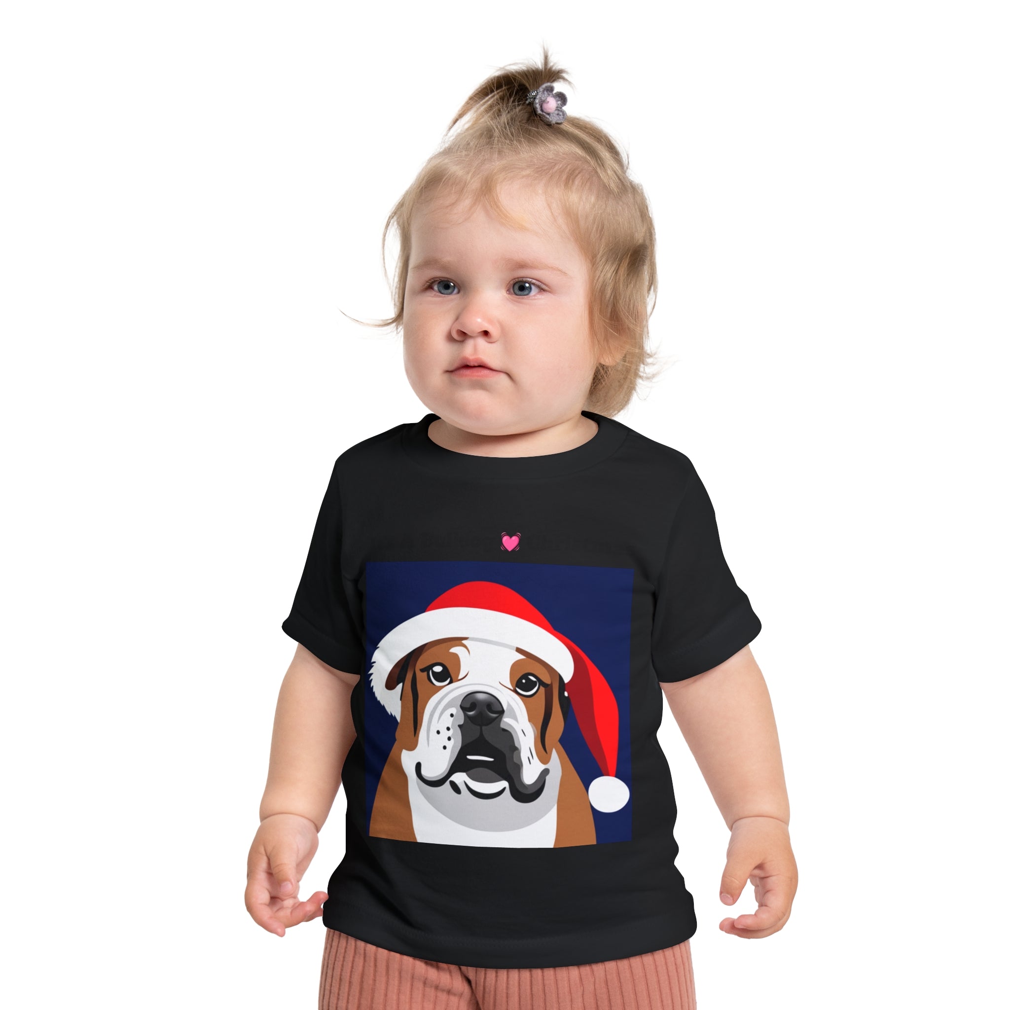 It's A Bulldog Lover Christmas Baby Short Sleeve T-Shirt