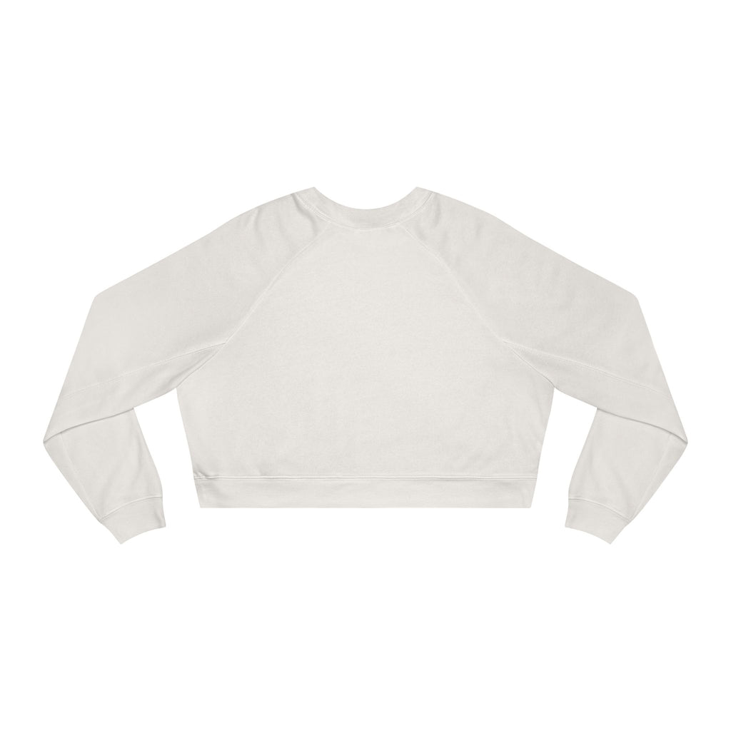Lemon Eyes smiley Pullover | cropped fleece black