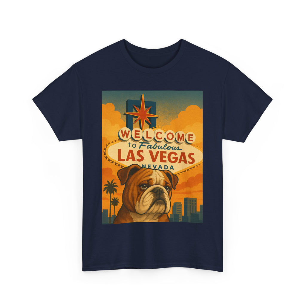Vintage Las Vegas Bulldog Unisex Heavy Cotton Tee