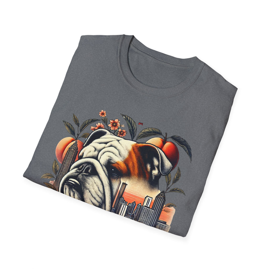 Georgia Bulldog Graphic Unisex Softstyle TShirt Casual Comfort for Dog Lovers