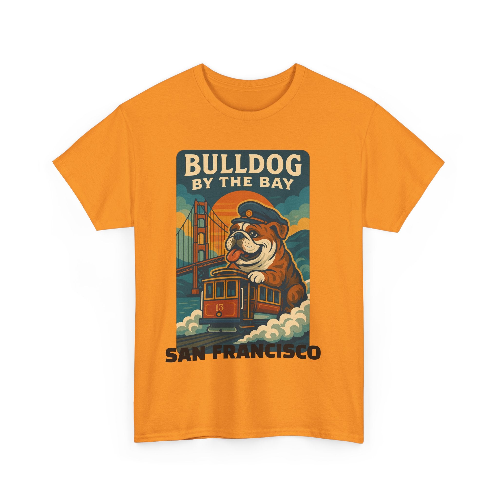 Vintage San Francisco Bulldog Tee - Unisex Heavy Cotton T-Shirt