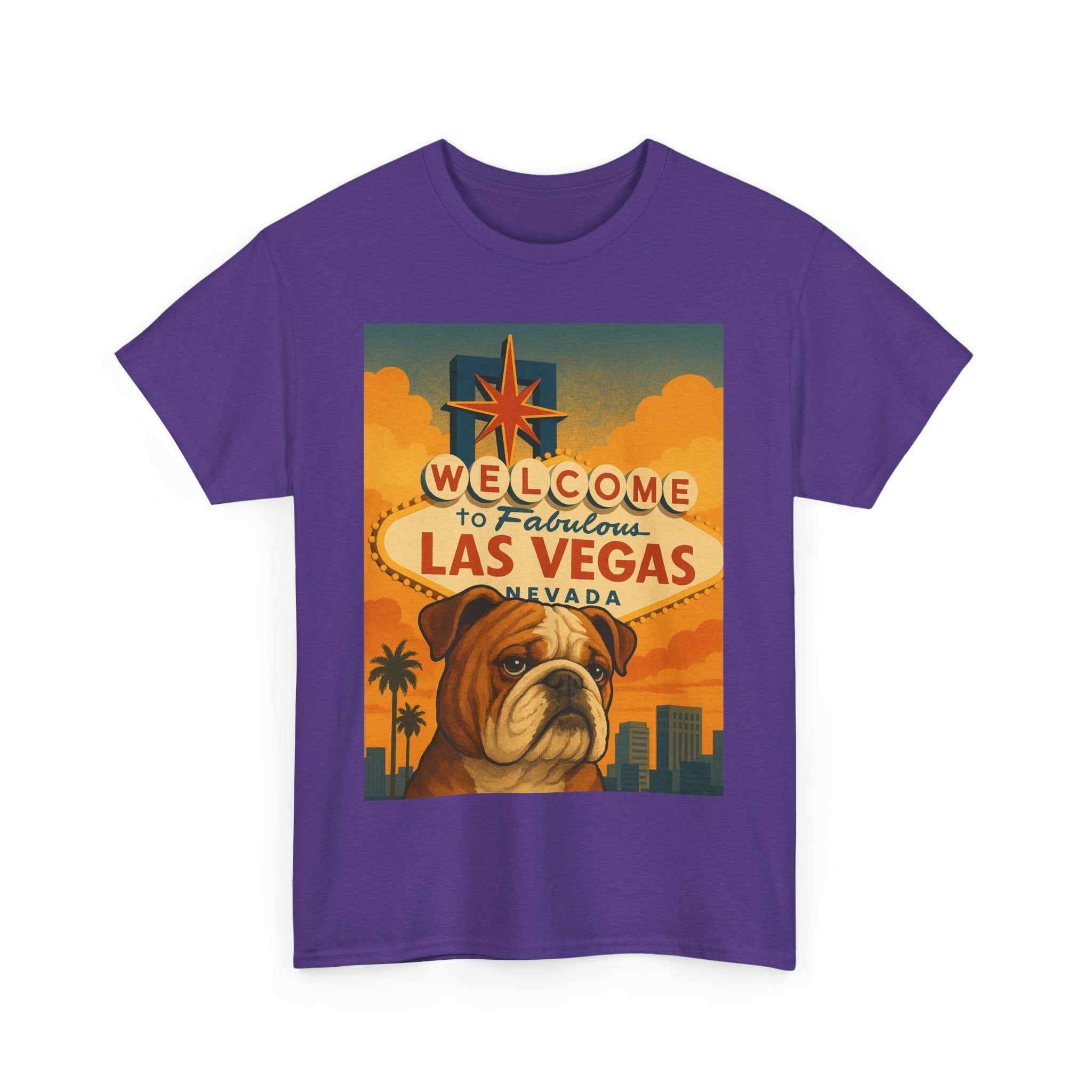 Vintage Las Vegas Bulldog Unisex Heavy Cotton Tee