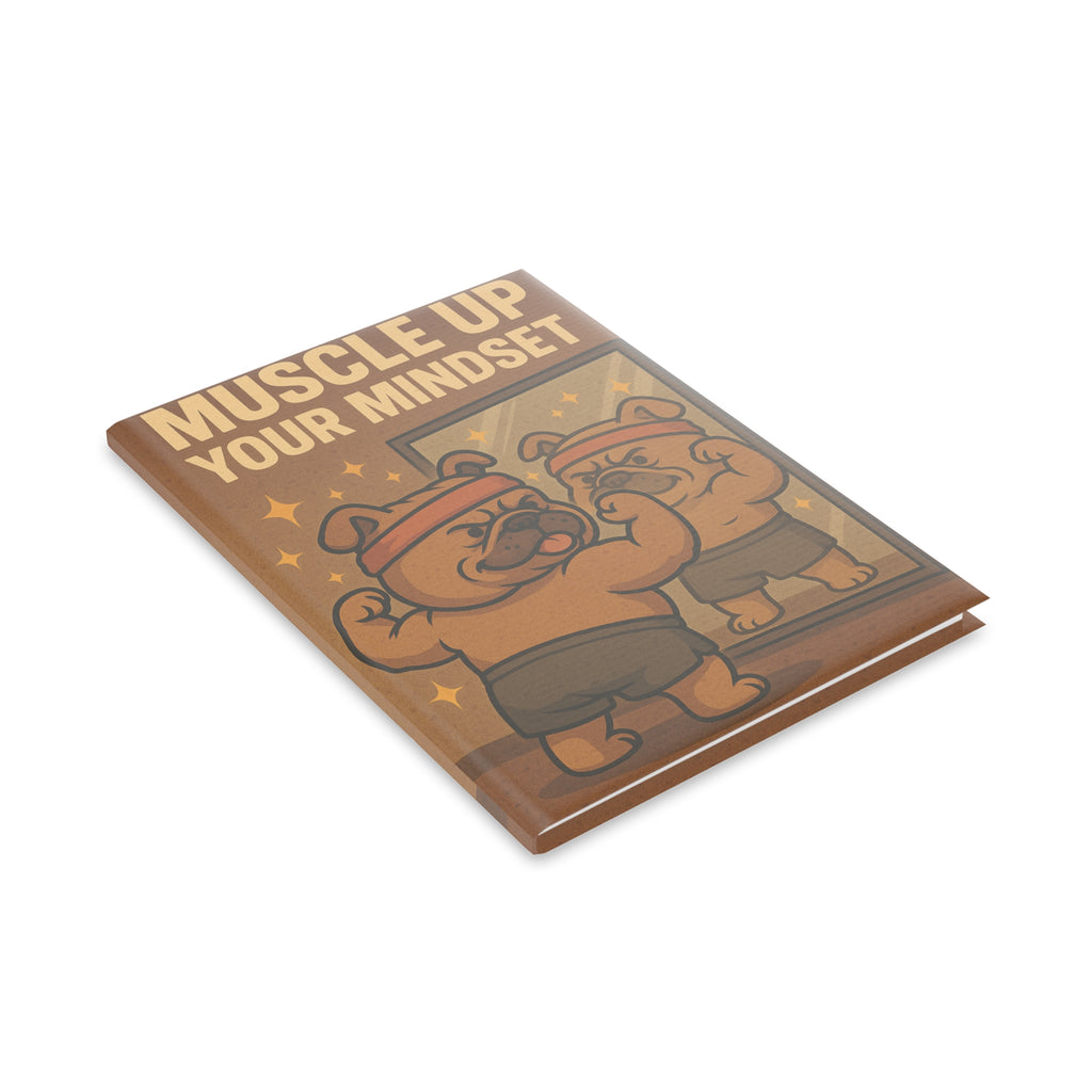 Muscle Up Mindset Notebook, Motivational Journal, Fitness Planner, Workout Log, Unique Gift for Gym Lovers