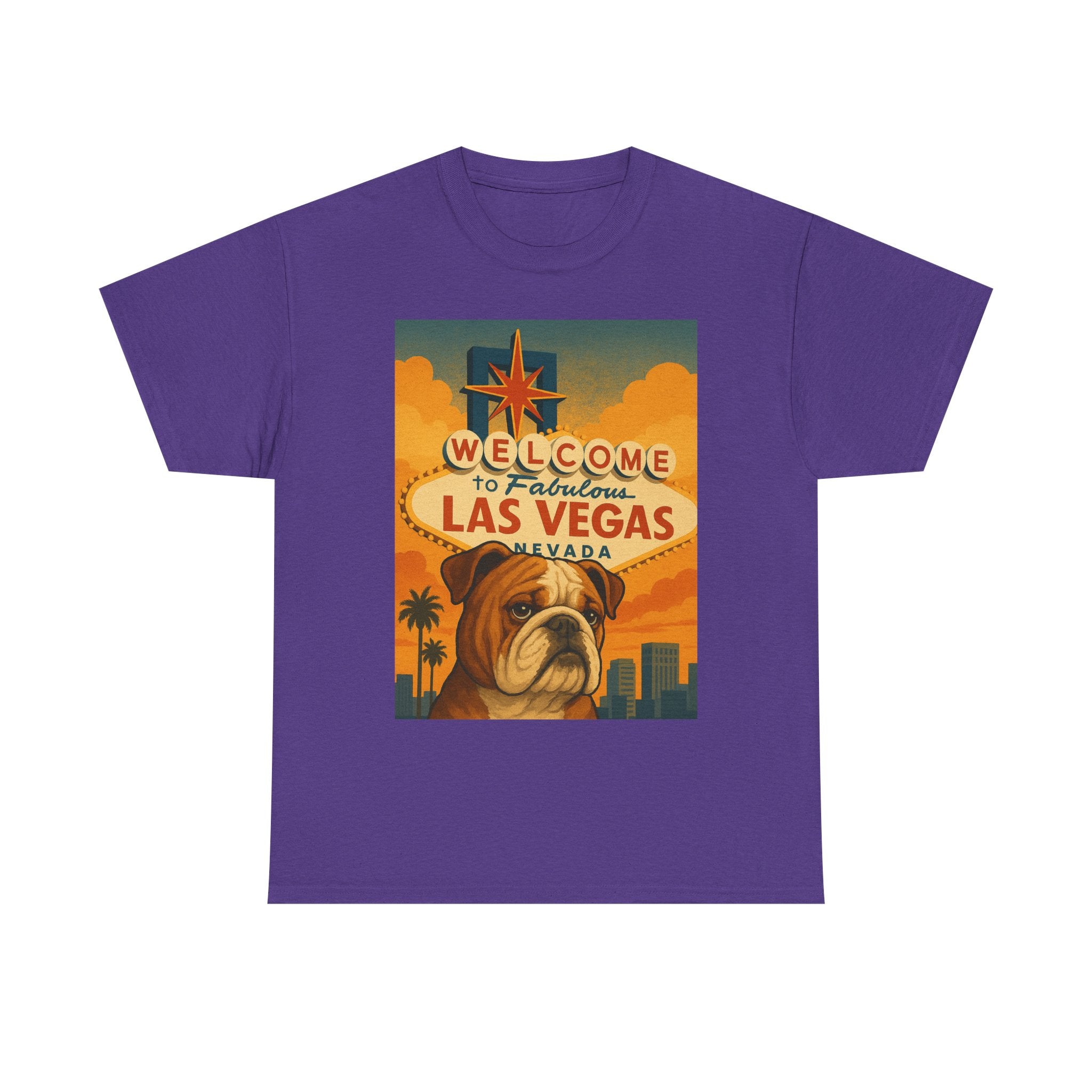 Vintage Las Vegas Bulldog Unisex Heavy Cotton Tee