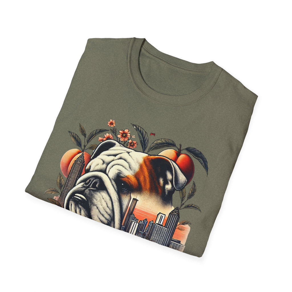 Georgia Bulldog Graphic Unisex Softstyle TShirt Casual Comfort for Dog Lovers