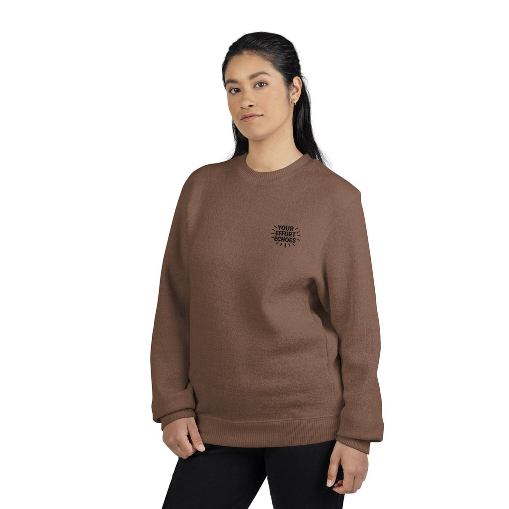 Nantucket Embroidered Crewneck Sweatshirt " Your Effort Echoes" Classic Coastal Comfort