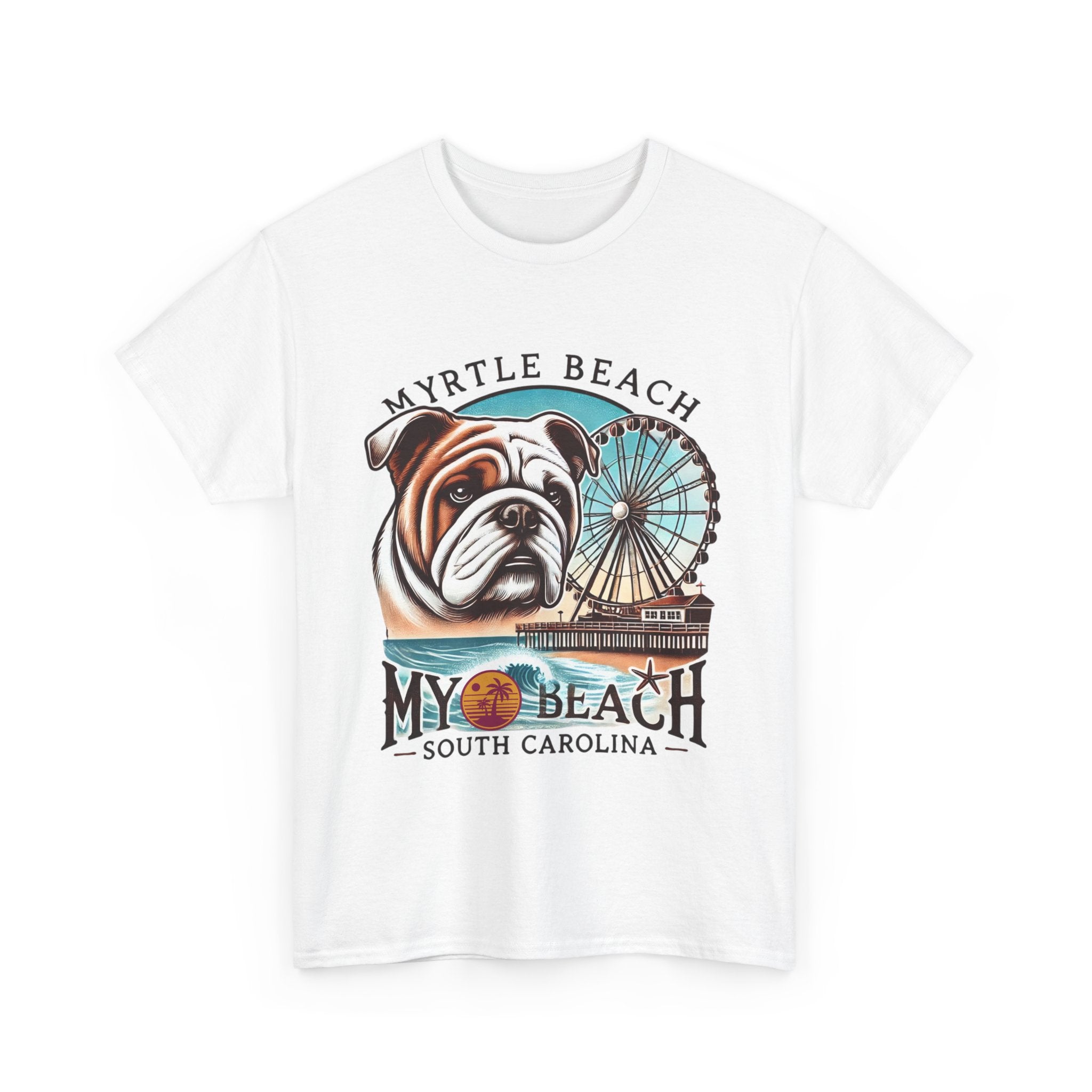 Myrtle Beach Bulldog Tee - Unisex Heavy Cotton Shirt