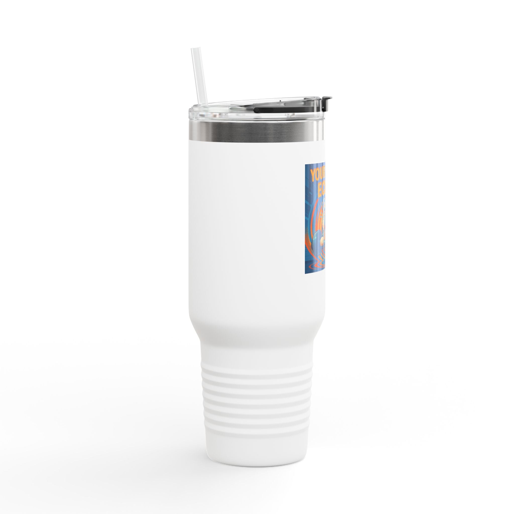 Your Effort  Echoes Insulated Travel Mug, 40oz | Fitness Mug, Reusable Coffee Cup, Gym Gift, Workout Accessory, Inspirational Drinkware