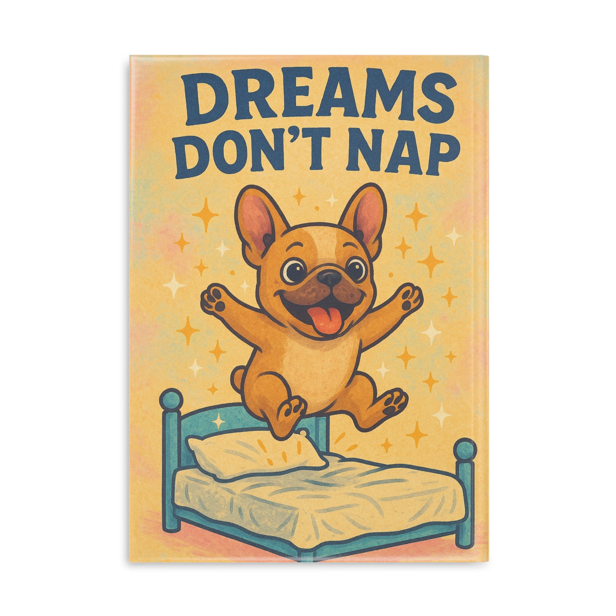 Dreams Don't Nap Hardcover Notebook for Dreamers, Cute Journaling, Gifts for Students, Motivational School Supplies, Stationery for Kids