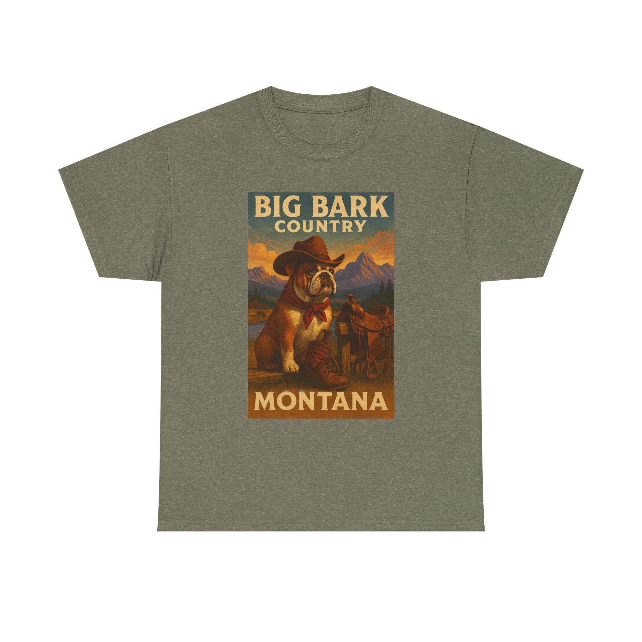 Vintage Big Bark Montana Country Tee Unisex Heavy Cotton T-Shirt