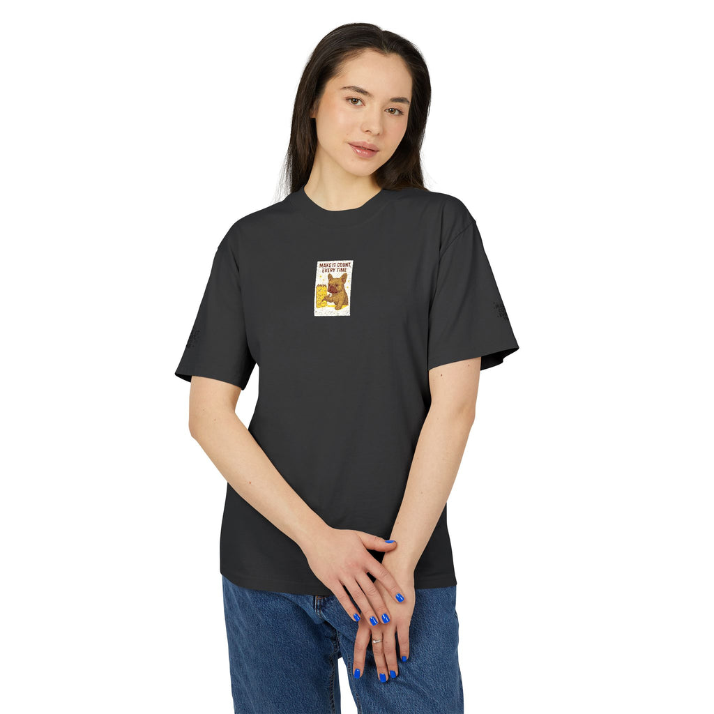 Vintage "Make It Count Every Time" Graphic Tee  Cute Woodland Illustration T-Shirt