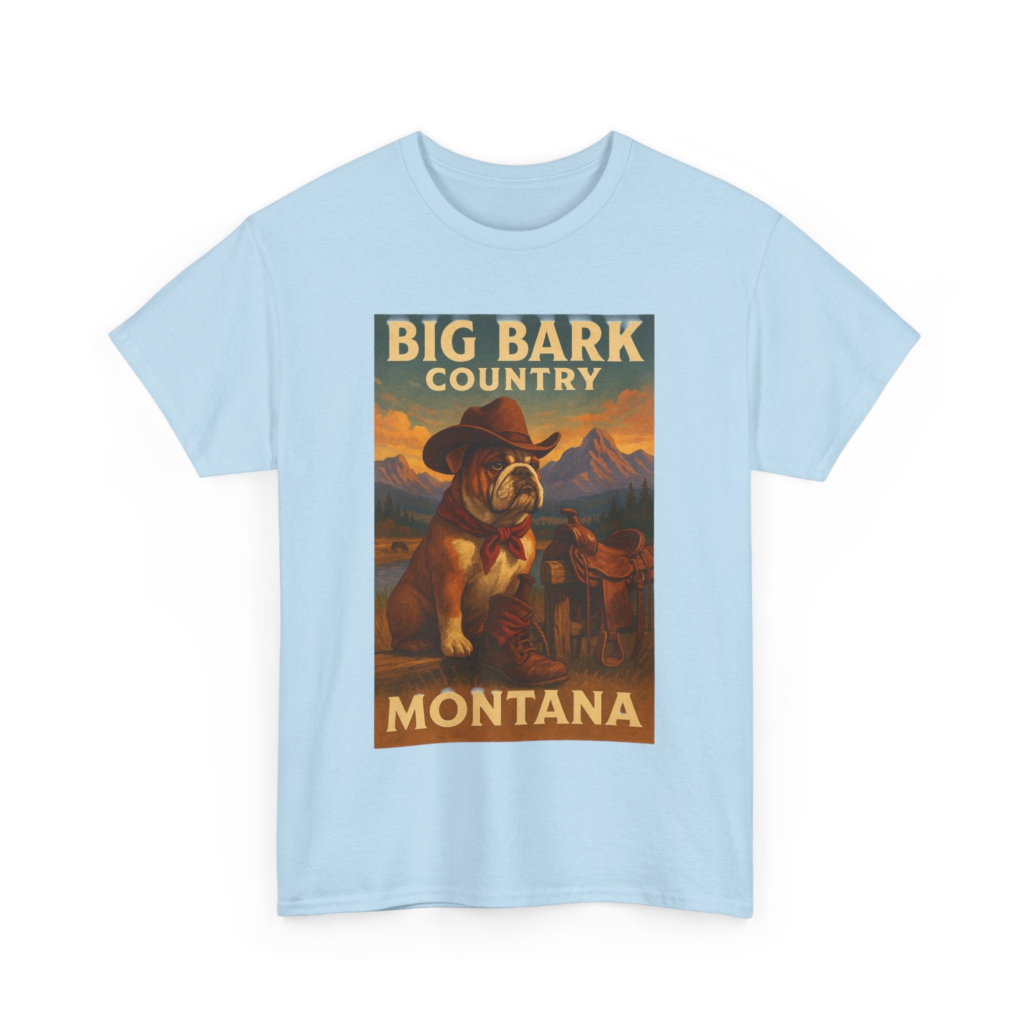 Vintage Big Bark Montana Country Tee Unisex Heavy Cotton T-Shirt